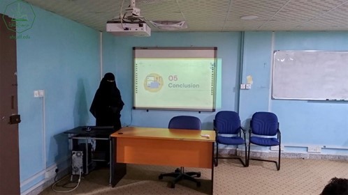 كلية هندسة وعلوم الحاسوب بجامعة الاحقاف وتحت اشراف وحدة اللغة الانجليزية تستكمل جلسات نشاط العروض التقديمية