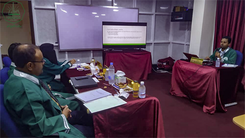 شهادة الماجستير للباحث عمر سالم أحمد باحكم من كلية الدراسات العليا