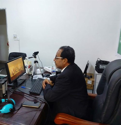 جامعة الأحقاف تشارك في اجتماعات الدورة الافتراضية ال٥٣ لاتحاد الجامعات العربية