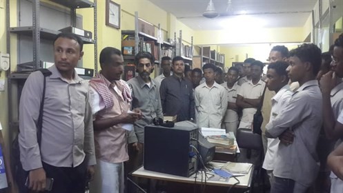 طلاب ثانوية مدودة في زيارة تعرفية لجامعة الأحقاف