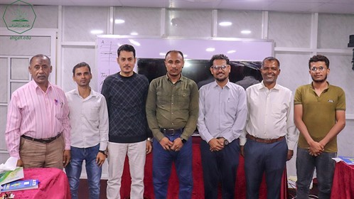 وحدة اللغة الإنجليزية بجامعة الأحقاف تقيم ورشة عمل بعنوان بناء الاختبارات التحصيلية لمقررات اللغة الإنجليزية