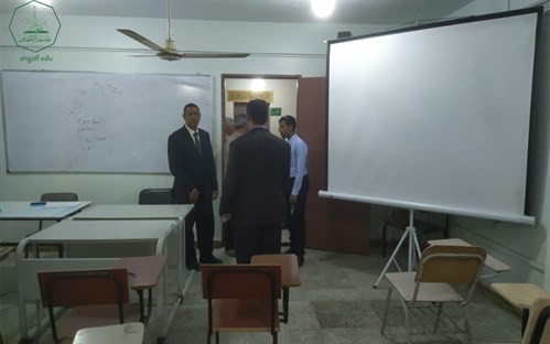 وفد ورزارة التعليم العالي في زيارة تفقدية