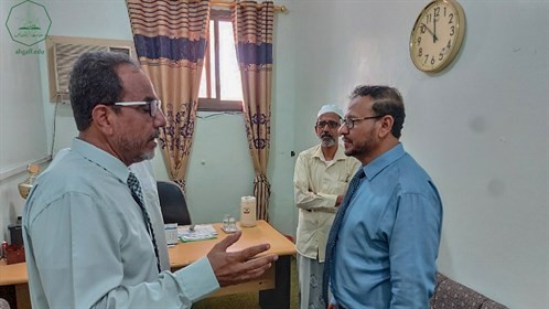 جامعة الأحقاف تستقبل رئيس جامعة العادل برئاسة الجامعة