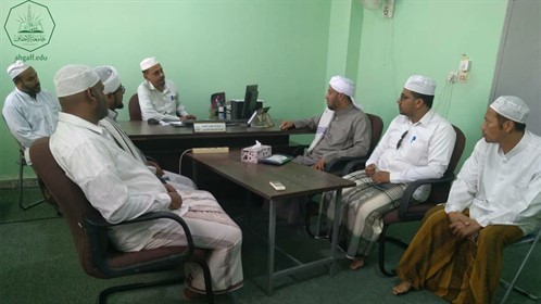 وفد دار القرآن للدراسات القرآنية بسيئون في زيارة لجامعة الأحقاف