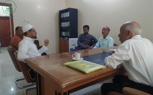 وحدة شؤون الخريجين بجامعة الاحقاف في زيارة لمؤسسة الصندوق الخيري للطلاب المتفوقين