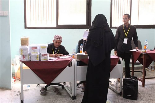 جامعة الأحقاف ترعى الانتخابات الرئاسية الاندونيسية بمدينة المكلا