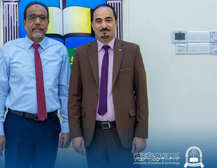 نائب رئيس جامعة الأحقاف في زيارة لجامعة العلوم والتكنولوجيا بعدن