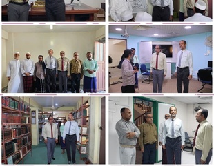 أستاذ التاريخ بجامعة عدن ومؤلف الموسوعة اليافعية الدكتور نادر العمري يزور جامعة الأحقاف